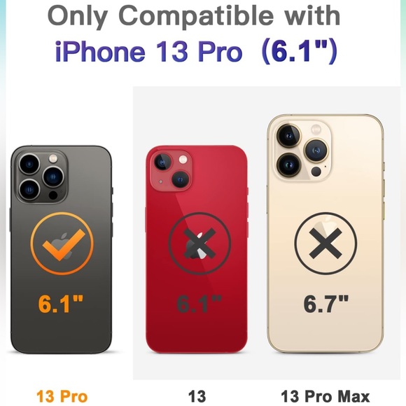 ✨NEW: iPhone 13 Pro Case with Tempered Glass | Clear iPhone 13 pro case ✨ - Picture 6 of 6